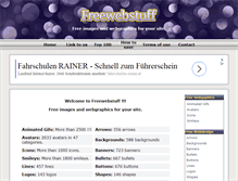 Tablet Screenshot of freewebstuff.be